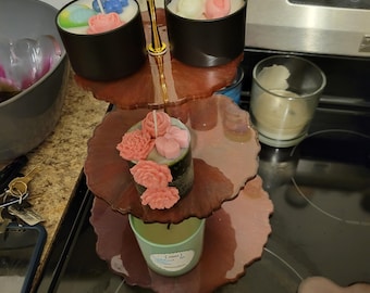 Resin 3 tier cupcake stand