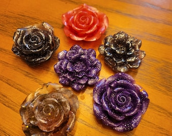 Colorful small rose magnets