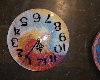 Colorful Resin circular clock
