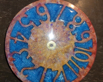 Colorful Resin circular clock