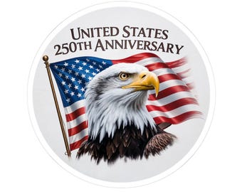 United States 250th Anniversary Eagle Sticker