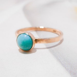 14K Solid Solid Gold & Turquoise Ring - Etsy Canada