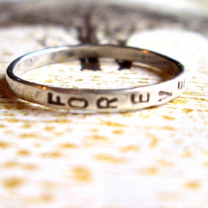 Design Your Own:  Personalized Sterling Silver Ring