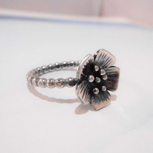 Apple Blossom // Wildflower Ring // Sterling Silver