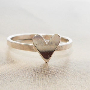 Silver Heart Ring in Sterling Silver