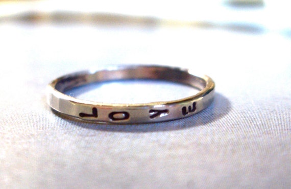 14K White Gold Ring // Personalized // Design Your Own