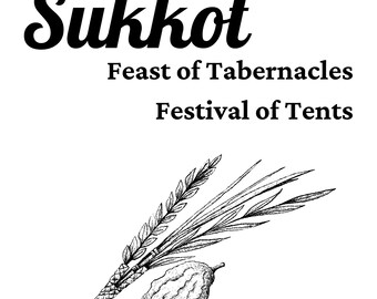 Digital Journaling Bible Study Sukkot Feast of Tabernacles Meditation Journal Printable