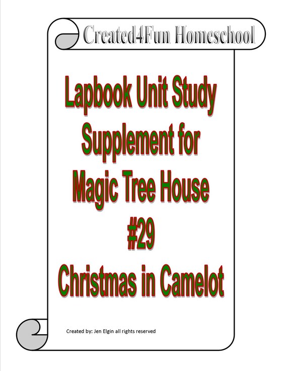 Lapbook Unit Study Supplement For Magic Tree House Book 29 Etsy