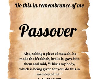 Passover Pesach Haggadah Do This In Remembrance of Me with Recipes