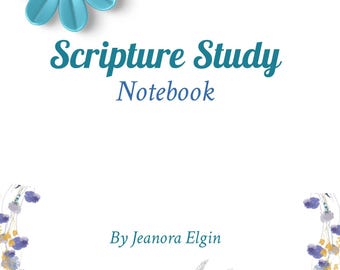 Scripture Study Notebook Journal Pages Digital Instant Download