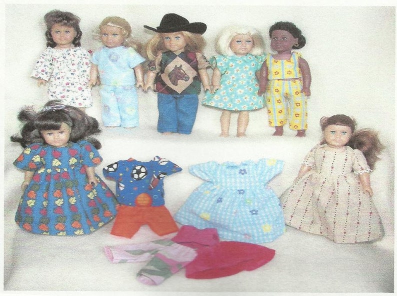 Doll Clothes Pattern Fits American Girl Mini Dolls 6.5 6 1/2 Inch Size