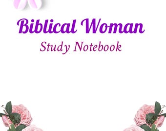 Women of the Bible Scripture Journal Notebook Digital Download Instant PDF