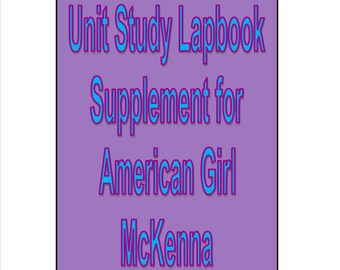 Lapbook unit study Supplement for American Girl McKenna Books