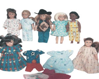 American Girl Mini Doll Clothes Pattern: Victorian, Colonial, 1930s Styles (Digital Download)
