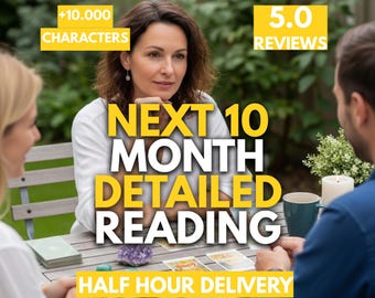 Leitura Telepática Psíquica de 10 Meses, Previsões Futuras (Entrega na Mesma Hora)