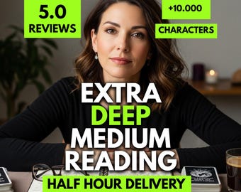 Extra Deep Psychic Reading Same Hour Medium Insight Personalized Channeling Future Energy Messages Spiritual Guidance Intuitive Clarity