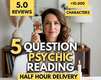 5 Question Psychic Reading: Same Hour Insight, Personalized Guidance