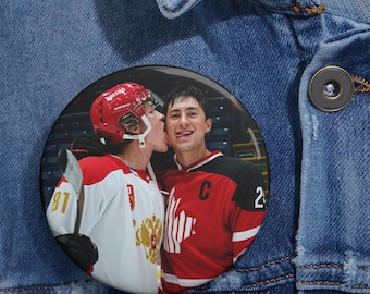 Heated Rivalry Pin Button | MM Hockey Romance, Booktok Fandom