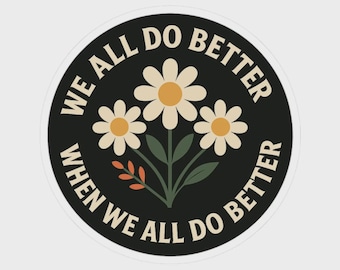 Pegatina e imán con cita "Igualdad", regalo para activistas progresistas