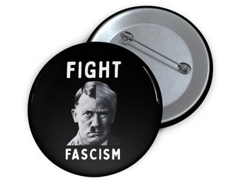 Botón Lucha contra el fascismo, Pin de activista político, Resiste a ICE Out, Accesorio de protesta