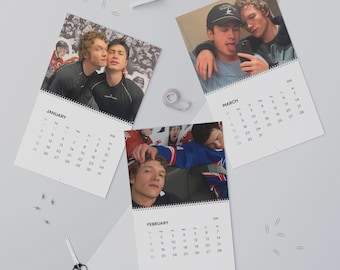 Beheizter Rivalitätskalender 2026, würzige LGBTQ+ Romantik, männlicher Wandkalender