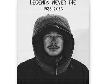 Nimsdai Purja Memorial Canvas | Legends Never Die Tribute Wall Art (1983-2026)