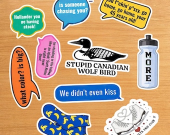 Heated Rivalry couple sticker, Shane Hollander and Ilya Razanov sticker,Hollanov sticker