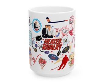 Heated Rivalry Hockey Romance Mug, Shane and Ilya Inspired Coffee Cup, MM Romance Fan Gift, BookTok Reader Mug