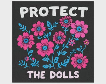 Imán floral para coche "Protect The Dolls": Orgullo transgénero, igualdad LGBT