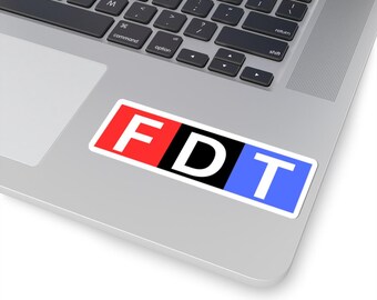 FDT NPR Sticker, NPR Parody Anti Trump Vinyl Sticker, Feminism, Defend Public Radio Vinyl Decal for water bottle, laptop