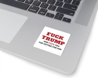 Anti Trump Political Sticker, Resistance Decal, Liberal Car Bumper Sticker