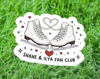 Pegatina del club de fans de Shane e Ilya: una rivalidad acalorada