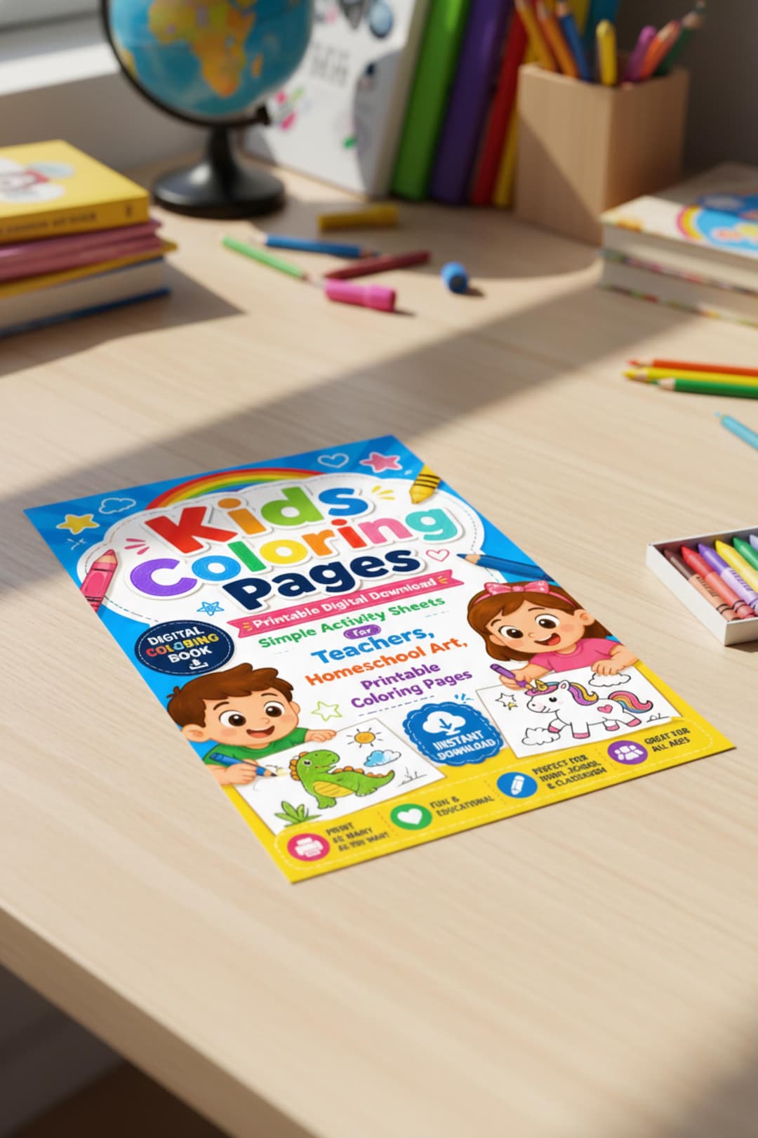 Kids Coloring Pages Printable Digital Download - Etsy
