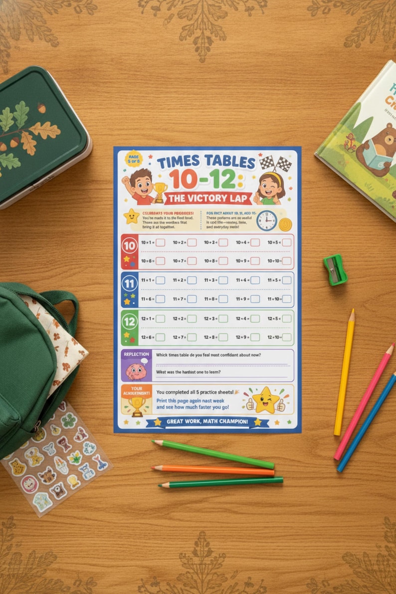 Various Math Problems Multiplication Times Tables Mastery Practice Sheets: Multiplication Drills for Young ...