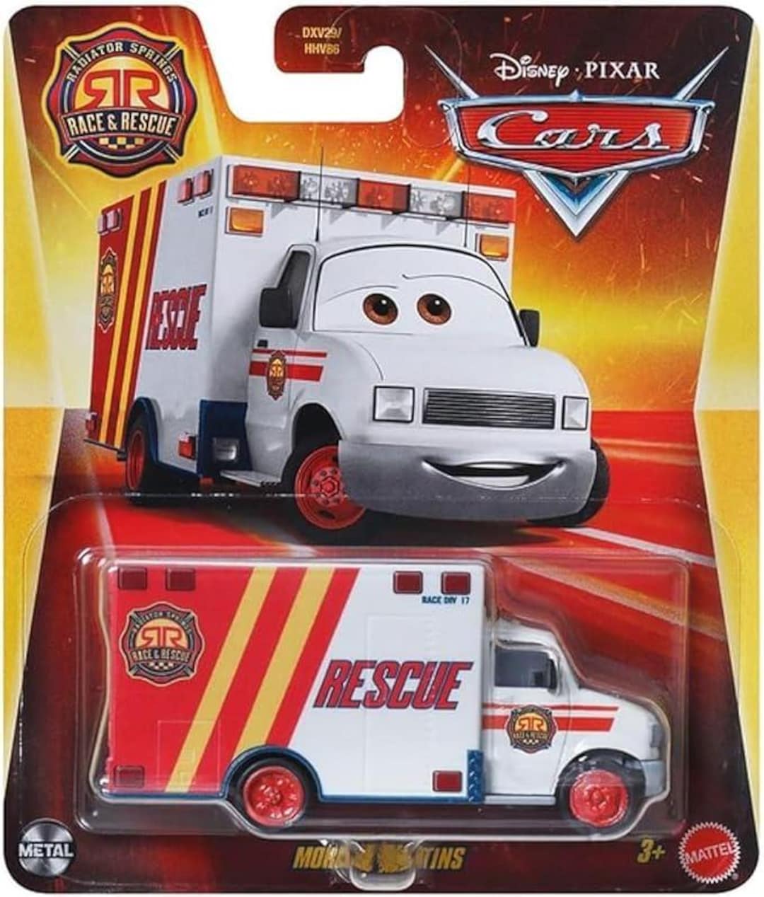 Disney Pixar Cars Morgan Martins Ambulancerace & Rescue 1:55 Scale