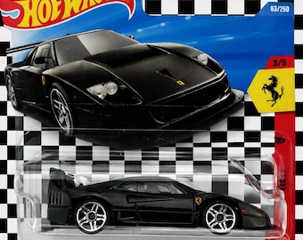 Hot Wheels Ferrari F40 Competizione Black - Etsy