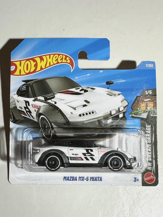 Hot Wheels Mazda MX-5 Miata, White Dream Garage, Rare - Etsy