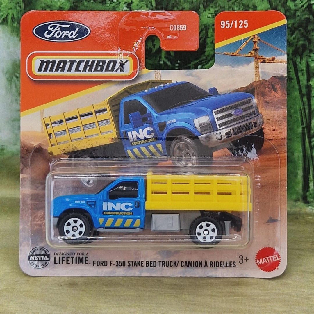 Matchbox Ford F-350 Stake Bed Truck Diecast Model - Etsy