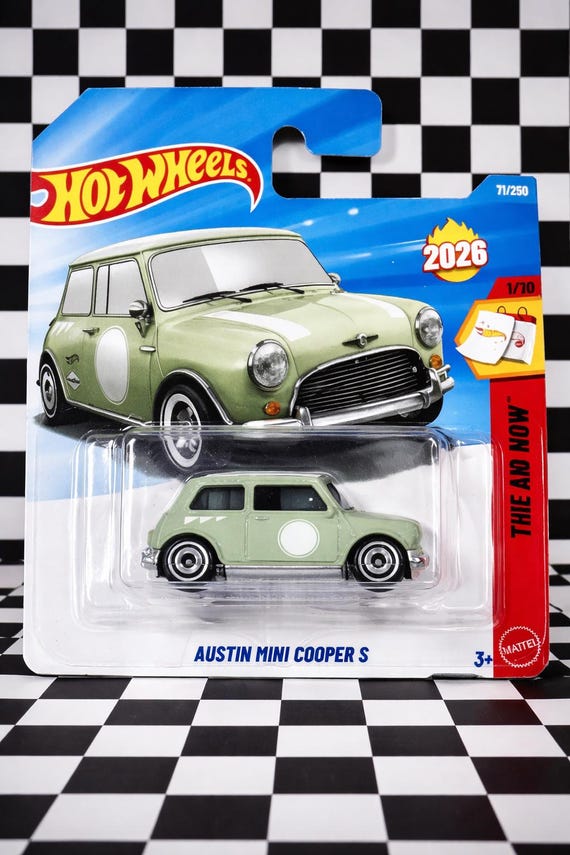 Hot Wheels Austin Mini Cooper S - New Case 2026 Rare Short Card - Etsy