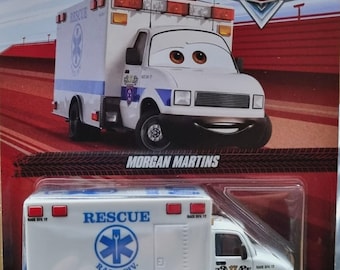 Disney Pixar Cars Morgan Martins Ambulance 1:55 Scale Diecast - Etsy