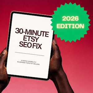 Etsy SEO-gids 2026 | 30 minuten oplossing voor verkopers (pdf)