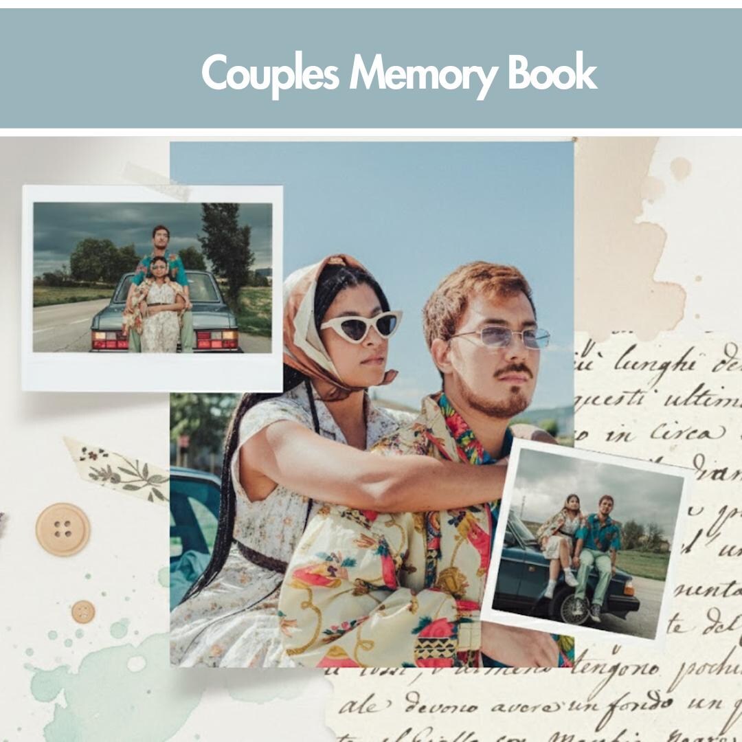 Couples Memory Book Printable Editable Relationship Journal Love Story ...