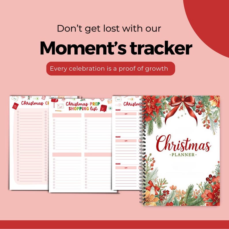 Christmas Planner Bundle Printable | Holiday Planner | Xmas Shopping ...