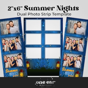 Photo Booth Strip | Wedding Photobooth | Photo Strip Template | Summer Photo Booth