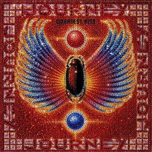 Journey Greatest Hits Bedazzled Vinyl Album - Hand-Crystallized Retro Luxe Wall Decor