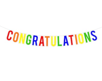 congratulation signs etsy