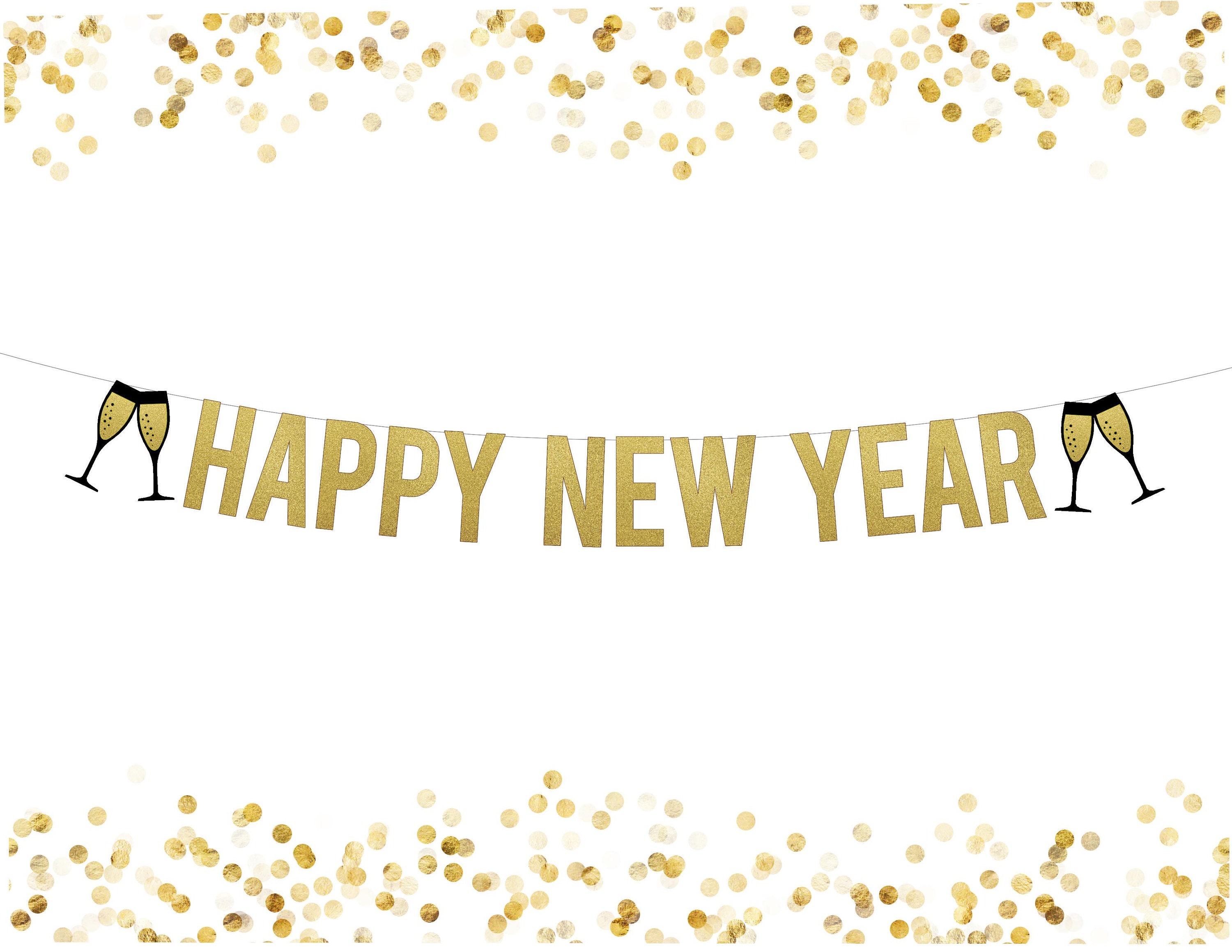 New Year&#039;s Eve Banner . Happy New Year Banner . New Year | Etsy