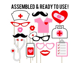 Nursing Graduation Photo Booth Props . Nurse Photo Booth Props ...