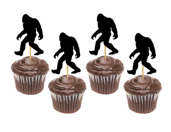 Bigfoot Cupcake Toppers . Big Foot Cupcake Toppers . Bigfoot | Etsy