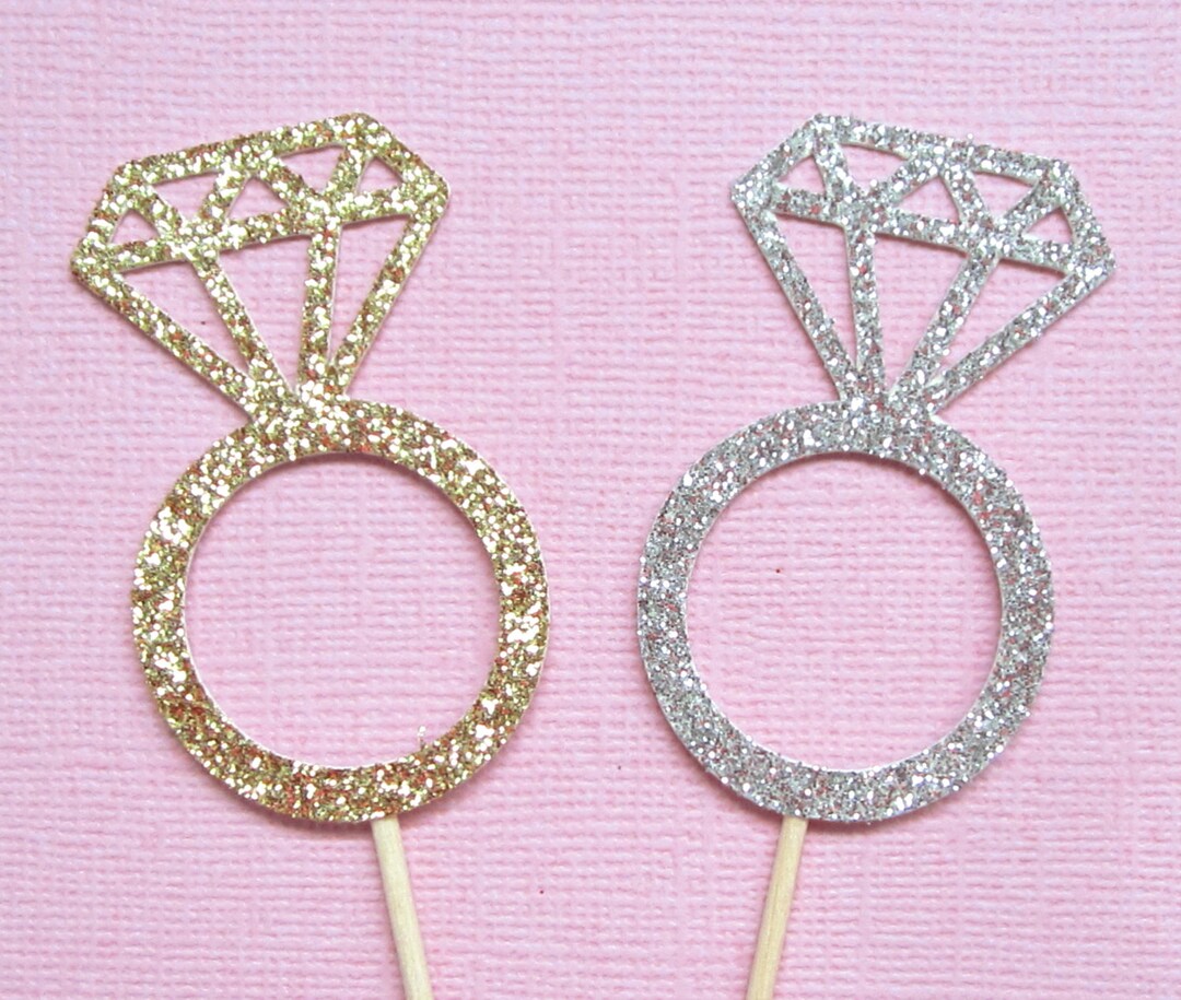 Wedding Ring Cupcake Toppers . Diamond Ring Cupcake Toppers ...